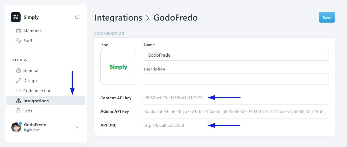 Simply theme for Ghost Search API